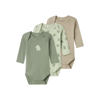 Name It Jungen Baby Body 3er Pack &quot;Elefant&quot;