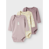 Name It M&auml;dchen Baby Body 3er Pack &quot;Bunny&quot;