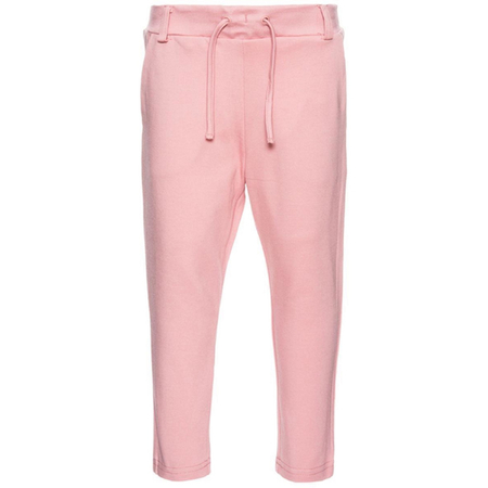 Pantaloni della tuta da bambina Name It con coulisse in rosa